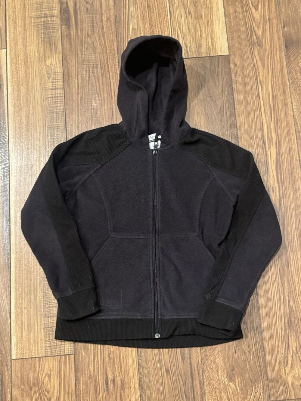 Columbia Women’s Fleece Hoodie Medium Black Full Zip Outdoor Hiking